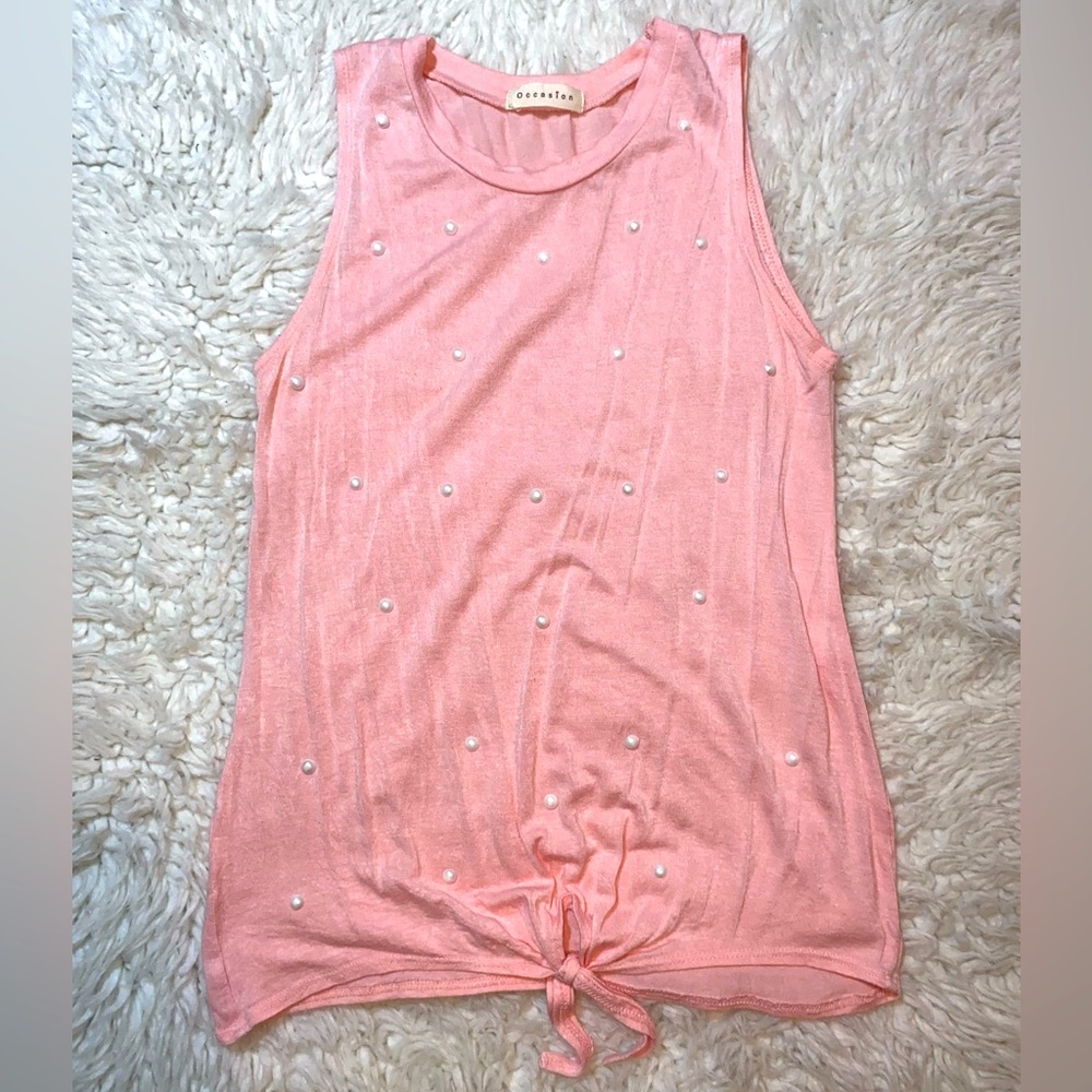 Minimalistic Pink Cami with pearls